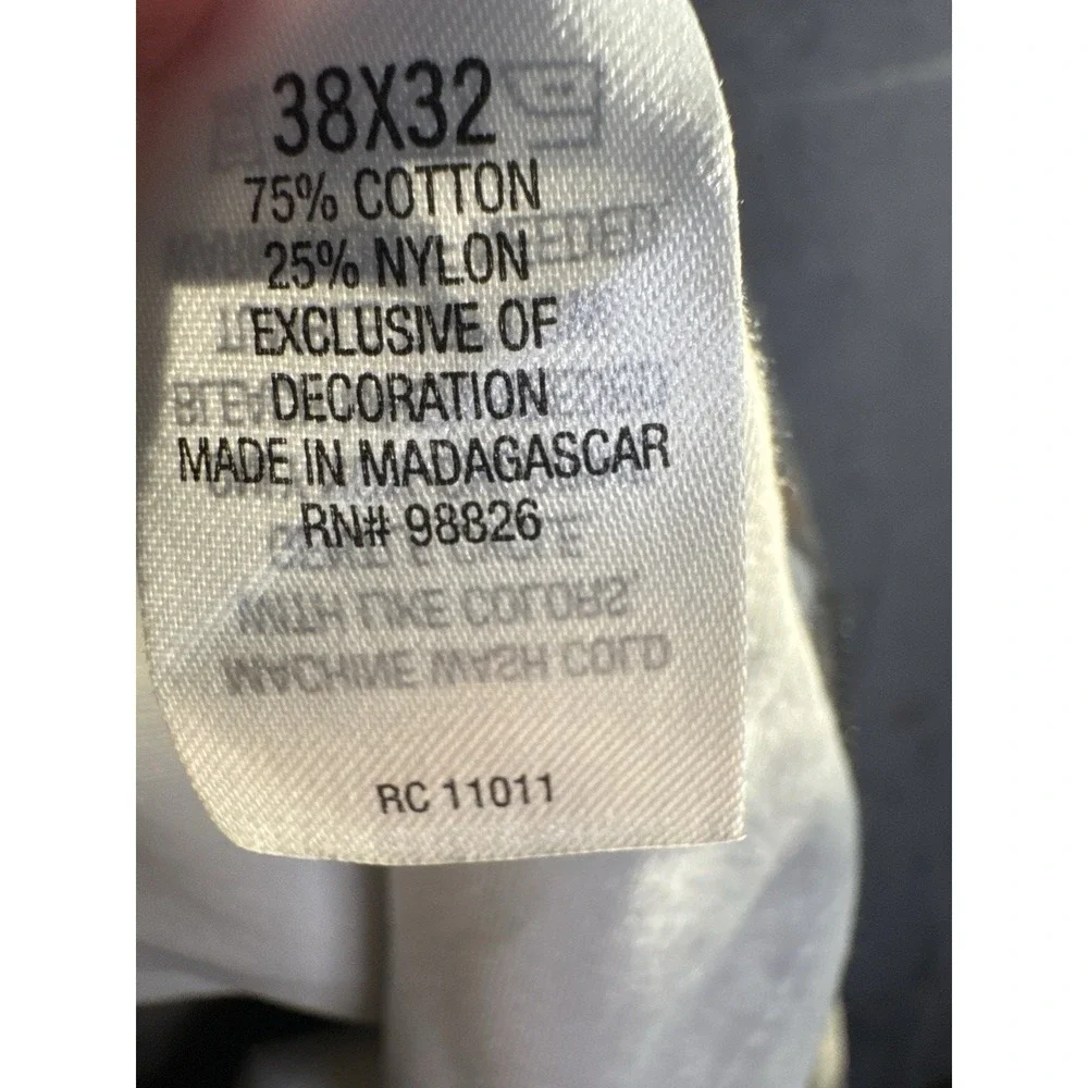 Ridgecut Toughwear Utility Work Pants‎ 38x32 Khaki Canvas Relaxed Fit
